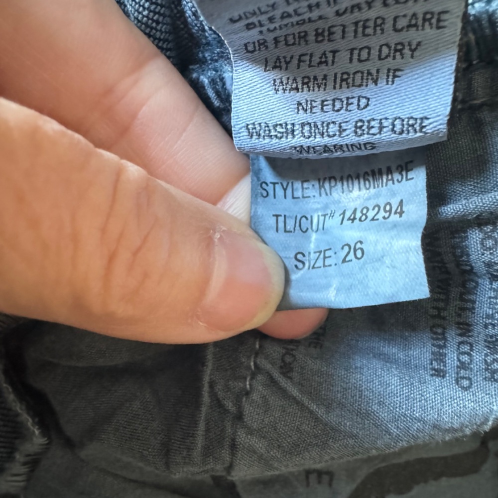 NEW Evereve High Rise EVER Straight button Fly Jean Deep Blue Wash 25 & 26 - Picture 5 of 7